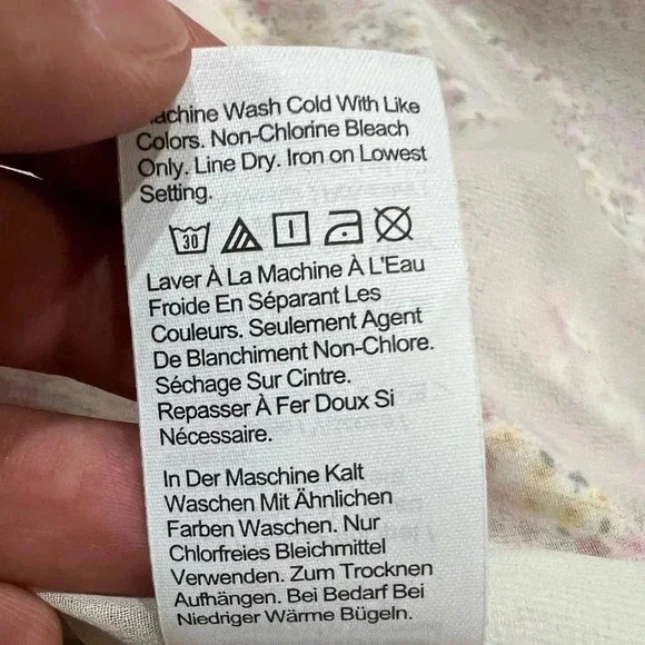 J.Crew Floral in Field Day Print Metallic Button Down V-Neck Midi Size 2 - Picture 6 of 9